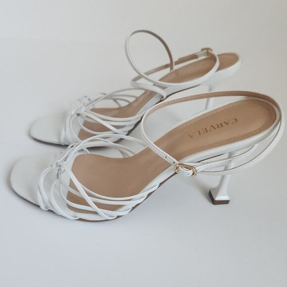 Carvela Leather Open Toe Heels - Picture 2 of 13